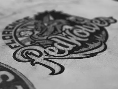 RedWolves Primary athletics baseball branding script sports typography wolf