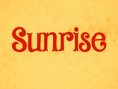 Sunrise design enos illustration kenji kenjiboy lettering type typography