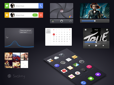 System design elements and icons design elements icons suskey system