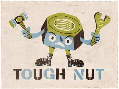 Tough Nut character fashion icon print russelltate russelltate.com t shirt