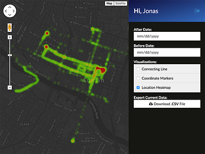 Ovrlook.com GPS Tracking and Mapping gps heatpap mapping ovrlook tracking