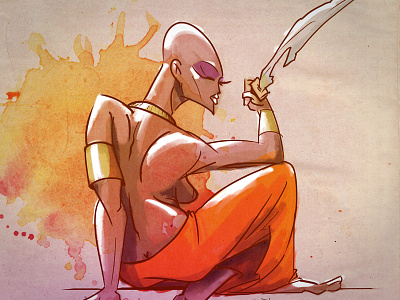 Amanirenas african black female warrior character character design digital doodle illustration kush legend queen sketch sketch dailies