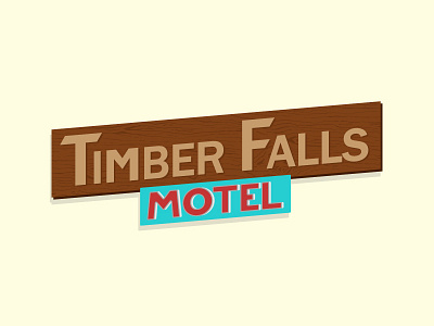 Timber Falls Motel 90s logo motel timber falls tv twinpeaks