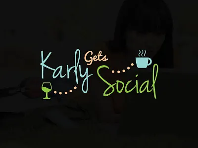 Karly gets social design logo