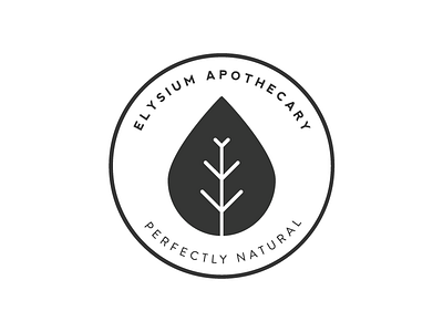 Elysium Apothecary Stamp logo mark stamp