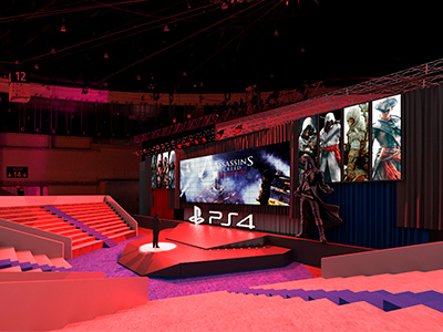 Playdrrible 3d event design