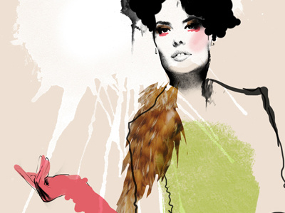 3091 girl old works print