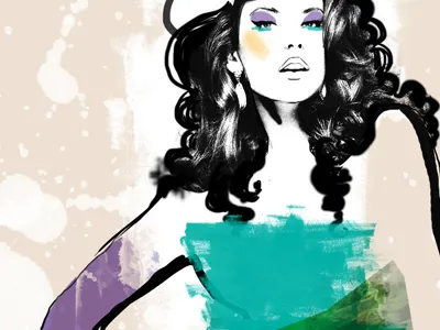 3021 girl old works print