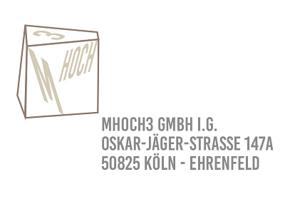 Mhoch3 carpenter logo mhoch3 schreiner three