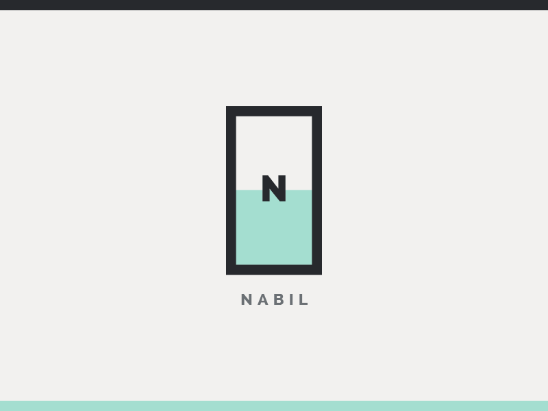 Nabil's Identity Crisis abstract brand circle flat icon identity illustration logo mark nabil triangle vibrant