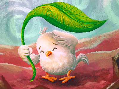 Chicken Licken cartoon character chicken chicken licken children book cute drawing fairy tale illustration juvenile kidlitart