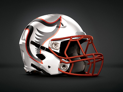 Nebraska Twisters Helmet black branding design football identity logo nebraska nfl print red sports tornado