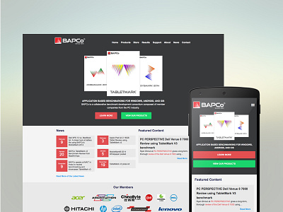 New BAPCo Responsive Redesign bapco expressionengine intel redesign rwd web