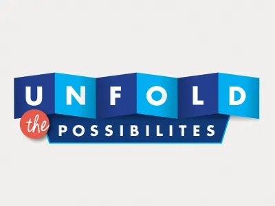 Unfold it all day futura lockup shadow typography unfold