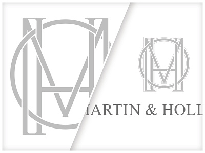 M&H Identity brand brand identity branding letter lettering monogram seal type