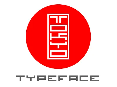 Tokyo Typeface asia condensed flat futuristic inkan seal japanese minimal modern neon ornamental tokyo traditional