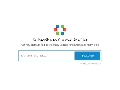 Smartik Newsletter blue form newsletter subscribe