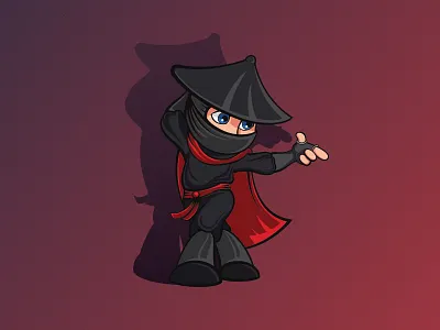 Dance Ninja blog cartoon character dance design illustration logo mascot ninja vector