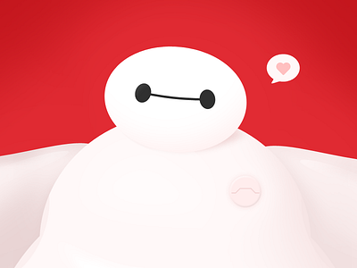 Can you give me hug？ baymax big hero 6 cure red soft