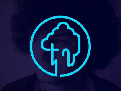 One line fun icon minimal vector