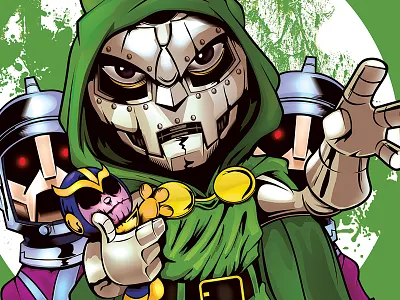 Doctordoom cartoon comics doctordoom drdoom fanart graphic illustrator marvel vector