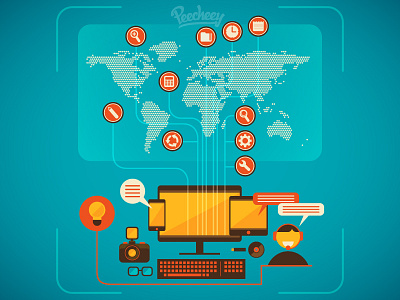 Hi-Tech communication adobe camera communication computer connection download free mobile vector