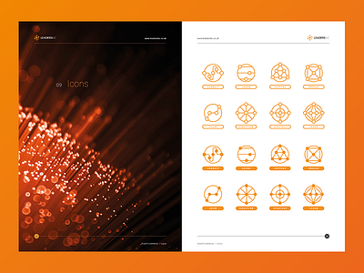 Brand Icons brand guidelines branding colour colours icons identity logo design