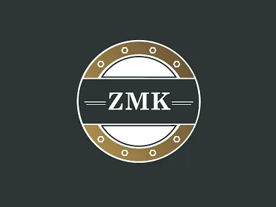 ZMK Technologies Logo company corporate identity design engineering initials international logo screw technical valve vector zmk technologies