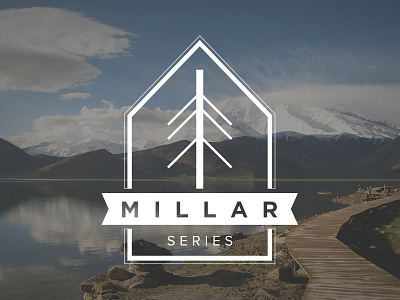 Millar Series Logo brand branding camera heritage icon logo mark mountain photography street tree urban