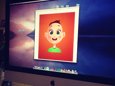 Avatar Design avatar boy child red uiwork