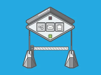 Growth hacking 2d blog flat illustration post