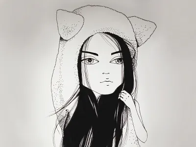 mood anna pozdieieva art character dribbble hat hoodie illustration