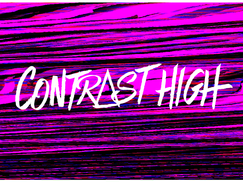 Contrast High animation art branding color contrast design direction glitch