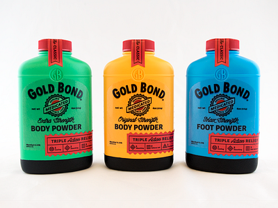 Goldbond Re-skin body foot goldbond gradschool medicated packaging plastidip powder redesign reskin
