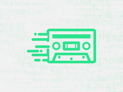 Lé Cassette app eleven email icons ios music notifications outline vector