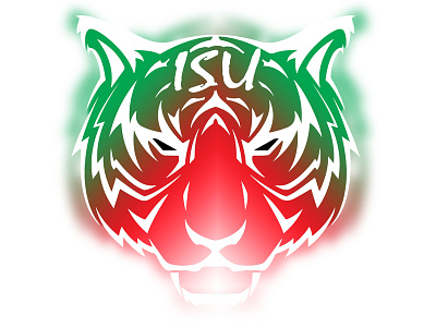 Iranian Student Union Logo 1 face illustrator tiger