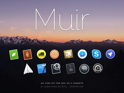 Muir: Yosemite Icons, Set 3 apple icon icons ios mac mail os preferences system x yosemite