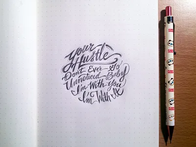 Lettering Lyrics, Drake - 305 to My City drake graphite hand drawn lettering lyrics pencil script typography