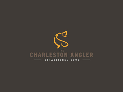 Charleston Angler revamp badges branding flat icons illustration illustrator lines logos vector