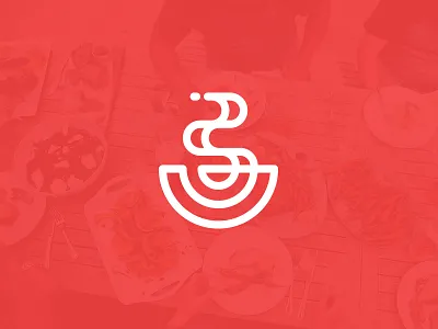 Broth Reject broth food hot illustration line logo modern simple soup