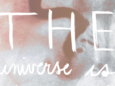 the universe graphic design handlettering illustration universe