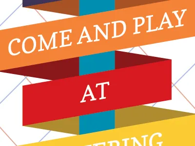 Gathering Grounds Poster business color games play poster ribbon