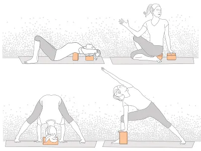 Halfmoon Yoga Block Infographic infographic yoga yoga block yoga pose