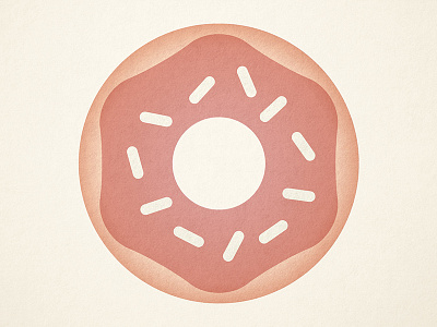 Textured donut donut doughnut icon illustration sprinkles texture vector