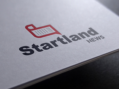 Startland News brand branding clean design flat identity logo