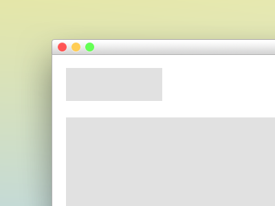 Simple OSX style window gradient osx photoshop ui wireframe