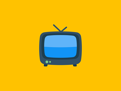 TV icon android flat graphic icon illustration ios neat tv tv icon ui