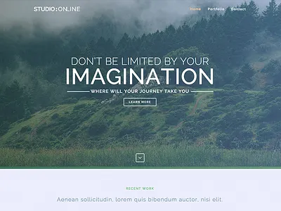 Studio Online Webflow Template agency contact form flat homepage landing page personal portfolio webflow template project responsive website