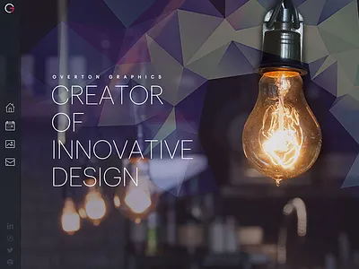 Overton Graphics - Portfolio website agency contact form flat homepage landing page personal portfolio project responsive website