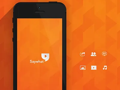 Saywhat iocns iphone mobile ui ui